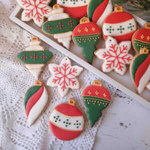 Karácsonyfadísz 5 darabos szett